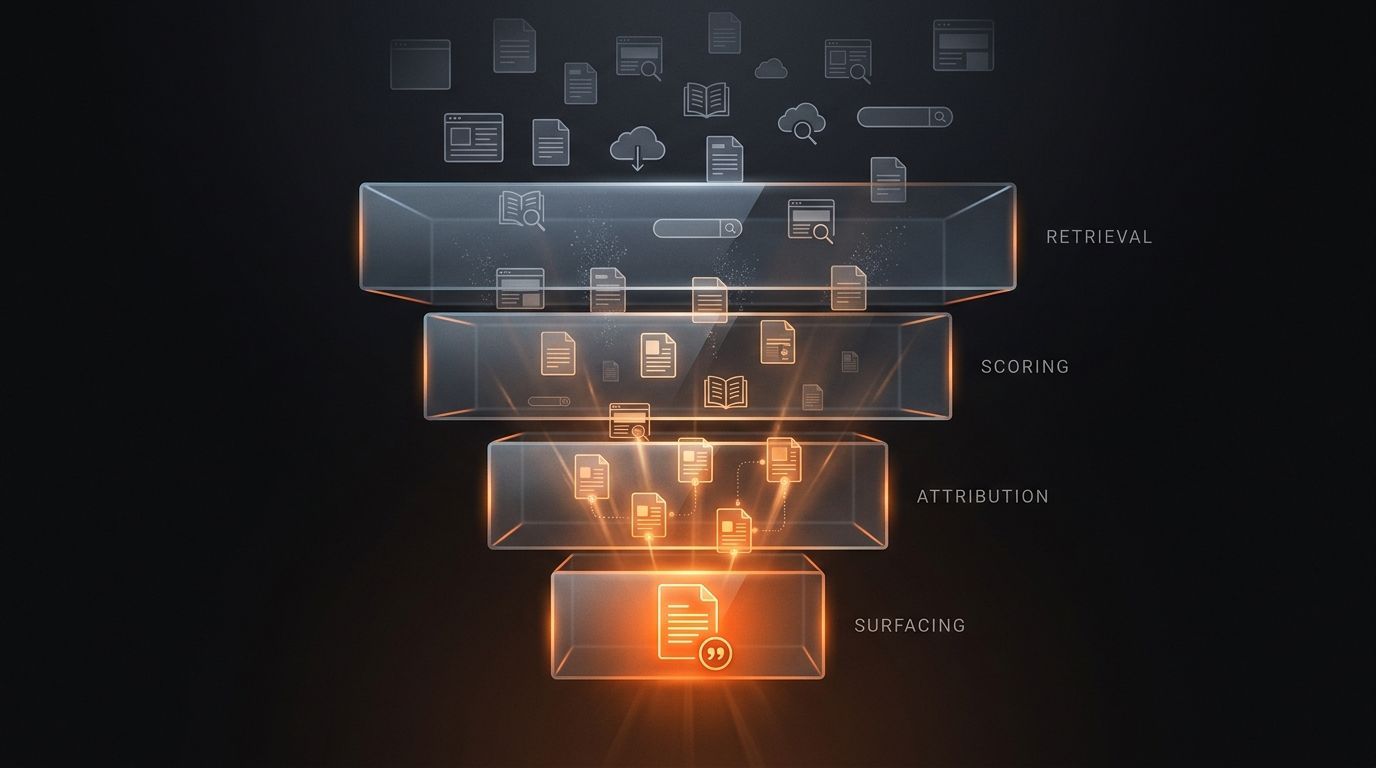 The Citation Stack: How an LLM Picks Sources